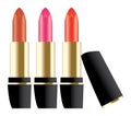 Three lipsticks