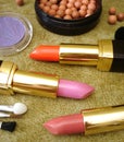 Three lipsticks Royalty Free Stock Photo