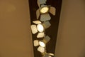luminous bulbs on the brown ceiling in the room