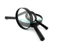 Three magnifiers Royalty Free Stock Photo