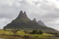 Three Mammals Mountains Mauritius Panorama Royalty Free Stock Photo