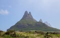 Three Mammals Mountains Mauritius Panorama Royalty Free Stock Photo