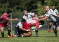 Three Man Take Down Royalty Free Stock Photo