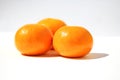 Three Mandarine Royalty Free Stock Photo