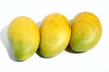 Three mangoes Royalty Free Stock Photo