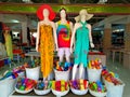Mannequins and fashion arrangement in the store