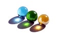 Three marbles Royalty Free Stock Photo