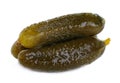 Three marinated pickled cucumbers