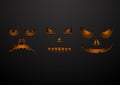 Three Mask Black Background eps 10 Royalty Free Stock Photo