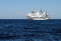 Three masted schooner Royalty Free Stock Photo