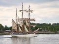 Three masted schooner ship, Le Francais, french boat