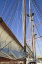 Three Masts, Sails Furled Royalty Free Stock Photo