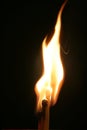 Three matches just ignited Royalty Free Stock Photo