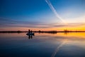 Three men fishing Royalty Free Stock Photo