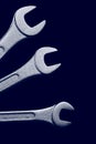 Metallic wrenches Royalty Free Stock Photo