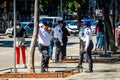 Mexico City, Mexico - October 24, 2018. Mexican police in historic center