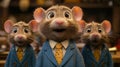 Three Mice in Suits Royalty Free Stock Photo