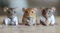 Three Mice in Suits Royalty Free Stock Photo