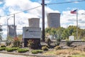 Three Mile Island Power Generating Plant Sign Royalty Free Stock Photo