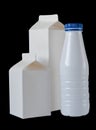 Three Milk Boxes per half liter on black