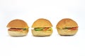 Three Mini Sandwiches Royalty Free Stock Photo