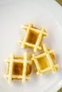 Three mini waffle