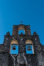 Three Mission Bells on Blue Sky