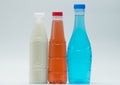Three modern design bottles of soft drink, just add your own text