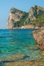 The three mountain laces of Ieranto, taken from the bay of Nerano