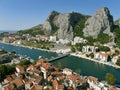 Three mountain peak in Omis 2 Royalty Free Stock Photo