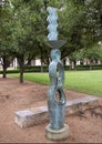 `Three Muses of Frisco` by Michael Pavlovsky in 2009, part of the public art collection of the City of Frisco, Texas