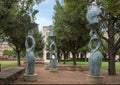 `Three Muses of Frisco` by Michael Pavlovsky in 2009, part of the public art collection of the City of Frisco, Texas