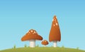 Three Mushrooms