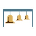 Three musical bells.