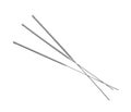 Three new sparkler sticks on white background Royalty Free Stock Photo