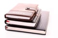 Three notebooks isolated Royalty Free Stock Photo