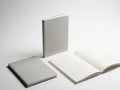 Three notebooks isolated on white background Royalty Free Stock Photo