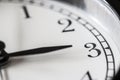 Three o`clock on clock face Royalty Free Stock Photo