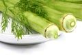 Three okras Royalty Free Stock Photo