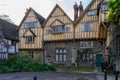 three old english tudor houses