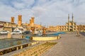 Three old travelers statues in Yazd