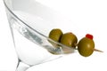 Three Olive Martini Royalty Free Stock Photo