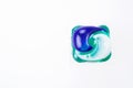 Three in one gel capsule laundry detergent Royalty Free Stock Photo