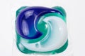 Three in one gel capsule laundry detergent Royalty Free Stock Photo