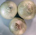 Three Onions From the Top Royalty Free Stock Photo