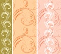 Three ornamental patterns for borders Royalty Free Stock Photo