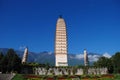 The three pagodas of the chongsheng Temple Royalty Free Stock Photo