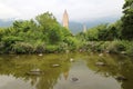 The three pagodas of Chongsheng Temple in Dali