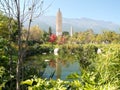 Three pagodas Dali, China Royalty Free Stock Photo