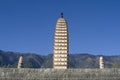 Three Pagodas, Dali, Yunnan, China Royalty Free Stock Photo